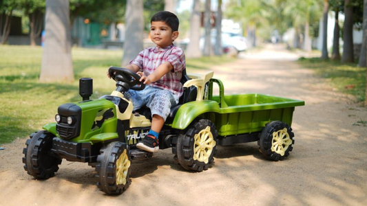 Hop on the Fun Ride with the HSD-6601 Kids Ride-on Tractor from 11Cart.com