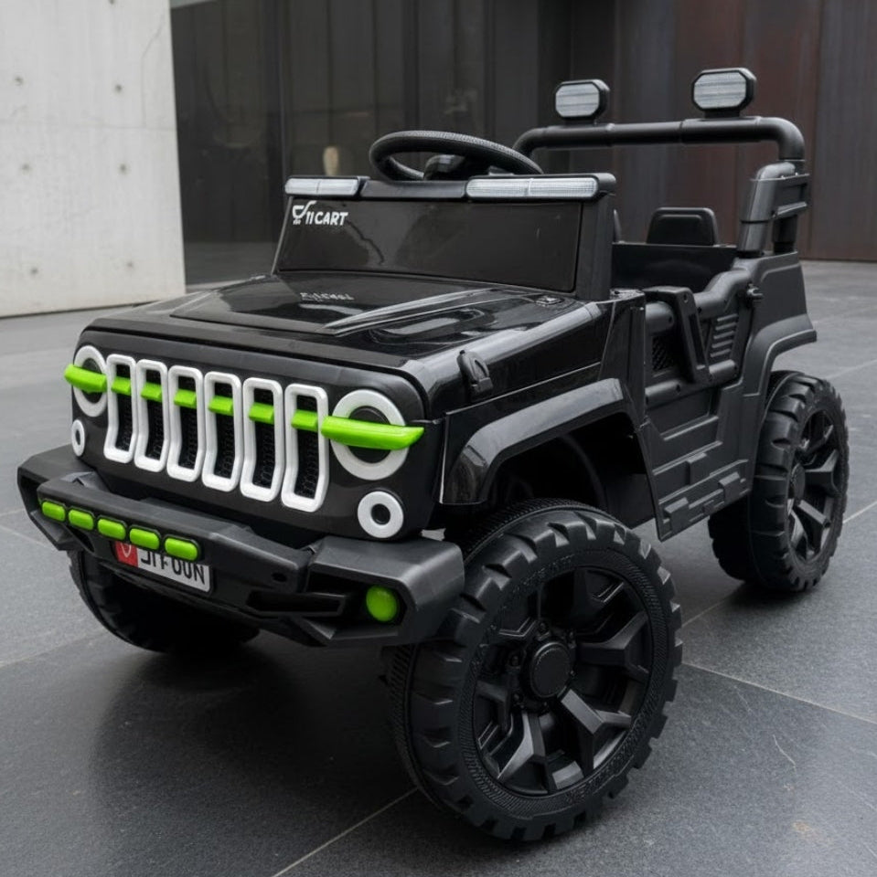 11CART Mini Thar 12V 4x4 Electric Ride-On Jeep for Kids