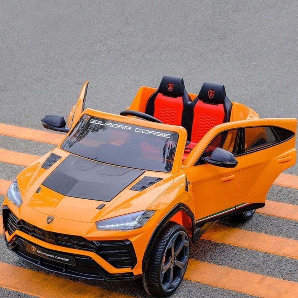 11CART Lamborghini Urus Squadra Corse 2-Seater Kids Electric Ride-On SUV