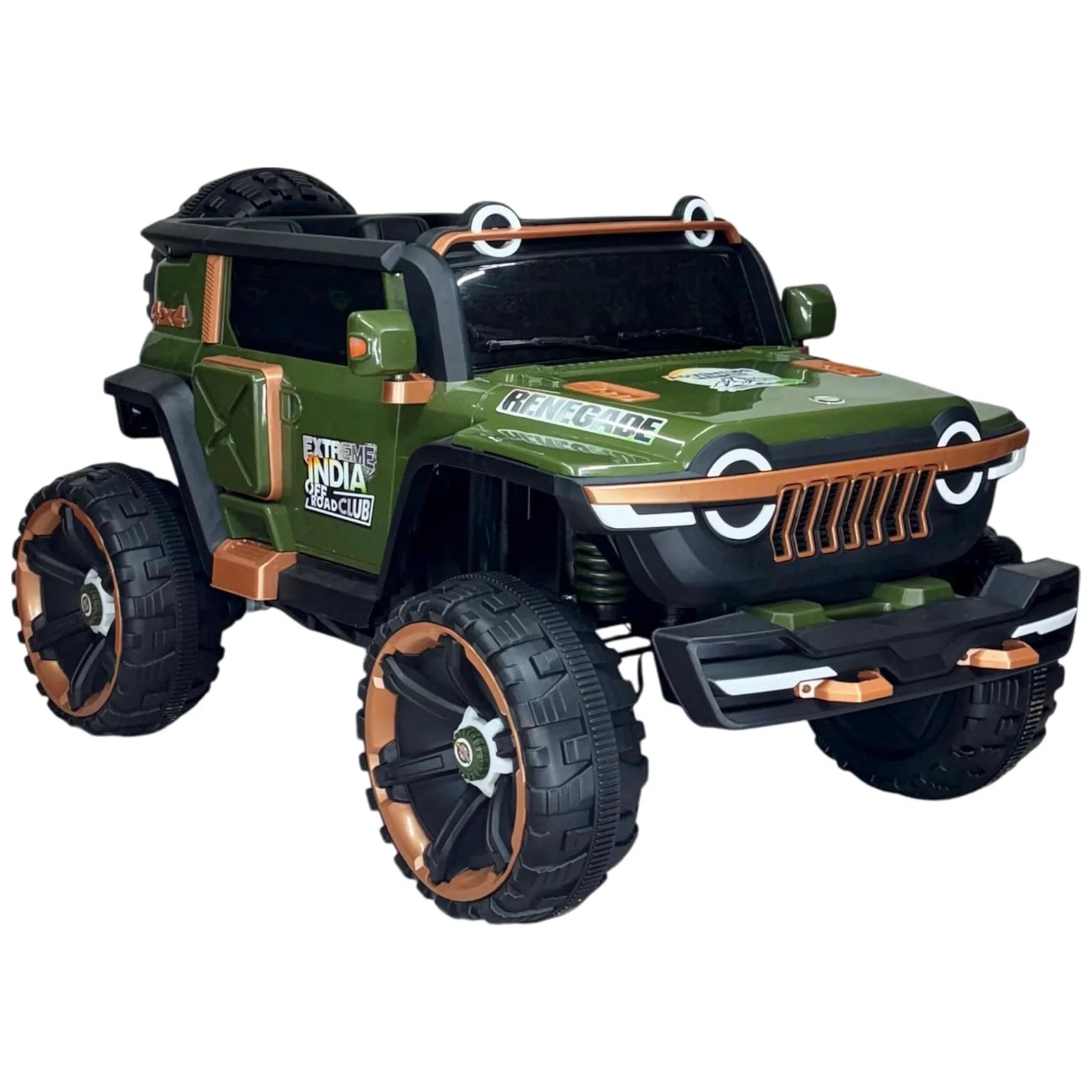 12V 4x4 Ride On Jeep for Kids with Remote | Dual Seats, Music System & Rear Suspension