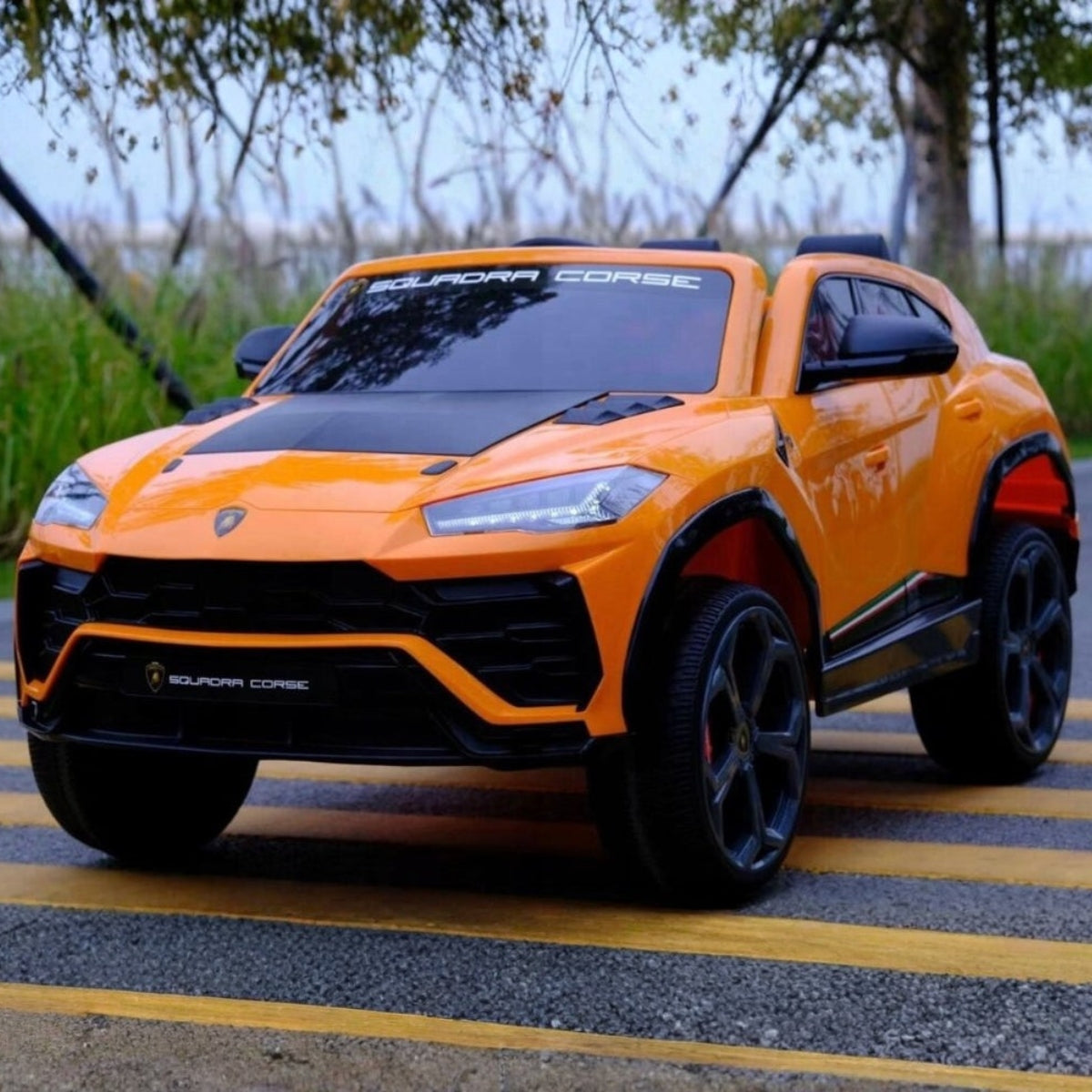 11CART Lamborghini Urus Squadra Corse 2-Seater Kids Electric Ride-On SUV