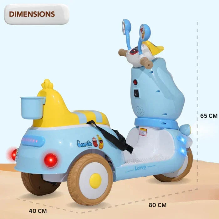 Rechargeable battery ride on scooter for kids aged 2 to 7 years