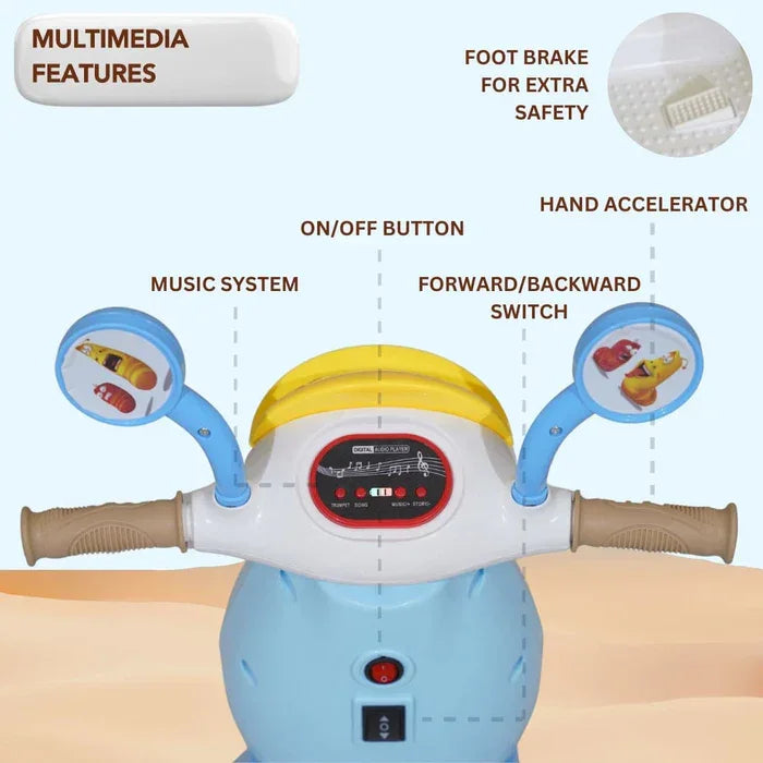 Children’s ride on scooter – electric toy scooter for indoor and outdoor play