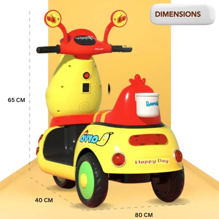 Electric kids scooter with lights and music – ride on toy for boys and girls