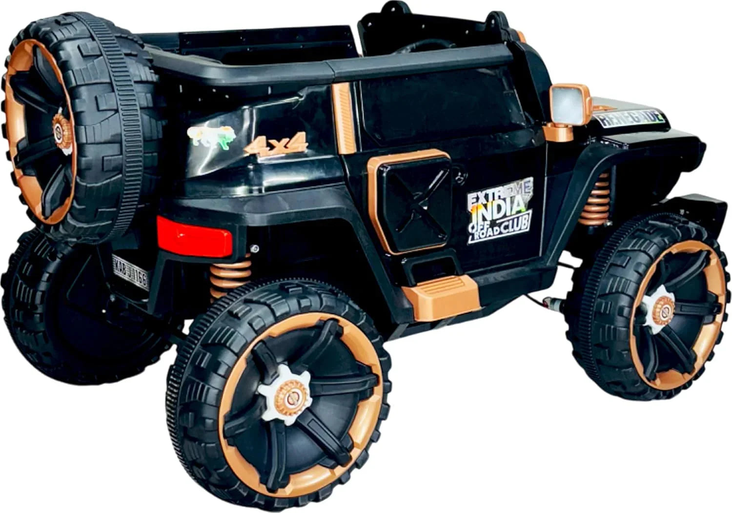 12V 4x4 Ride On Jeep for Kids with Remote | Dual Seats, Music System & Rear Suspension