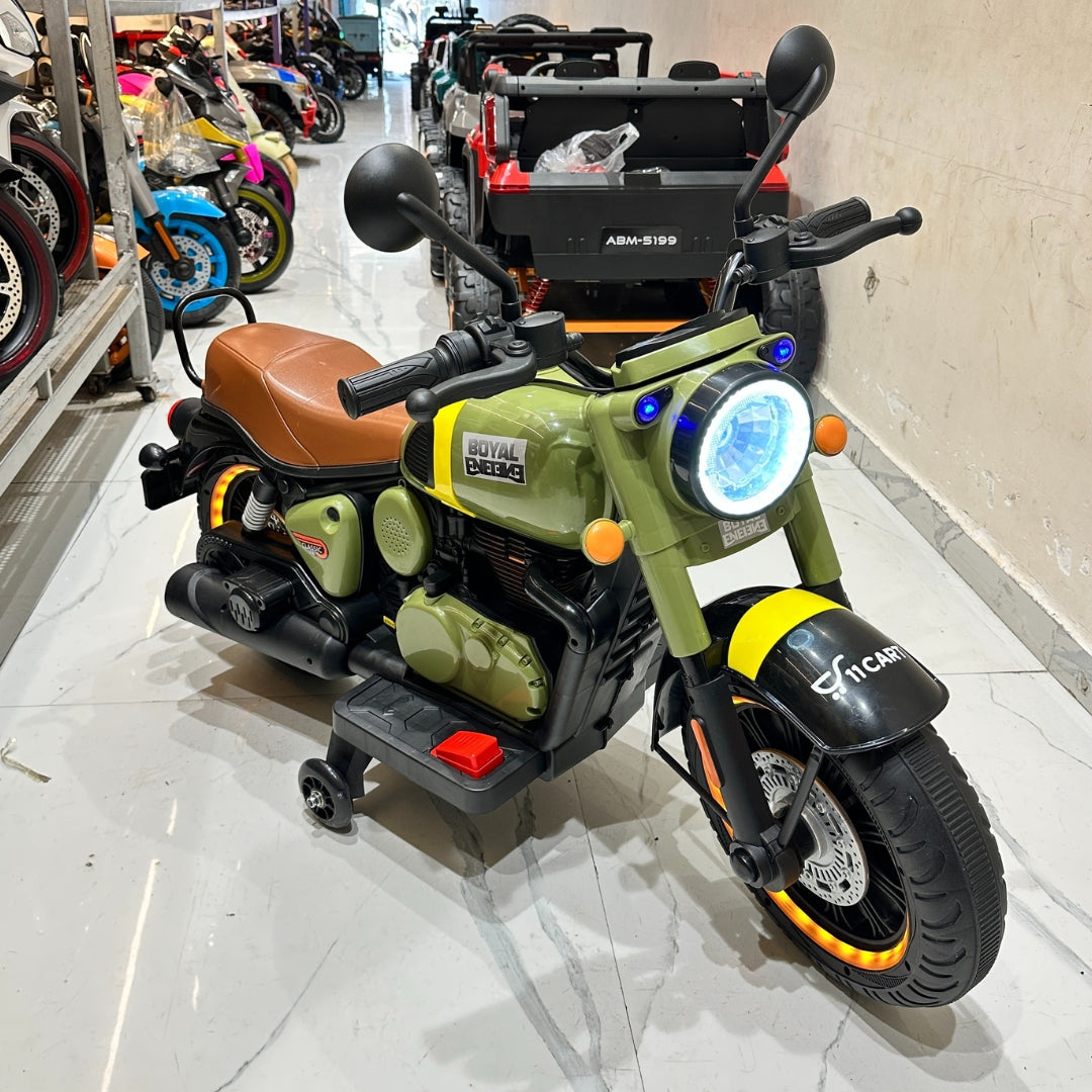 11CART Royal Enfield–Style Bullet Kids Electric Ride-On Bike