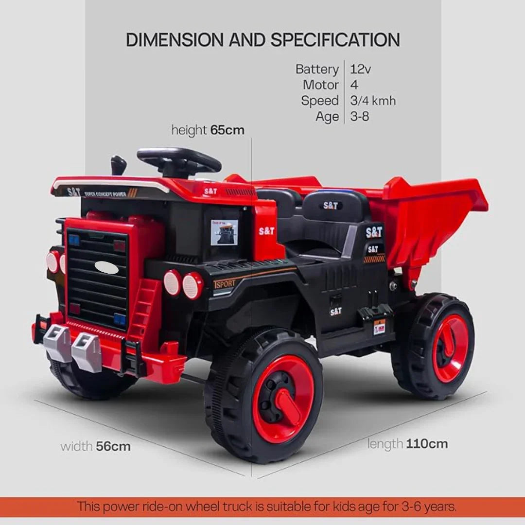 Durable rechargeable ride-on truck – perfect for little ones on the go