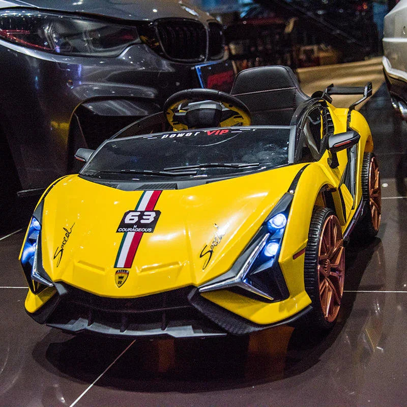 Lamborghini Electric Sports Ride on Car for Kids | 4 Channel Parental Control