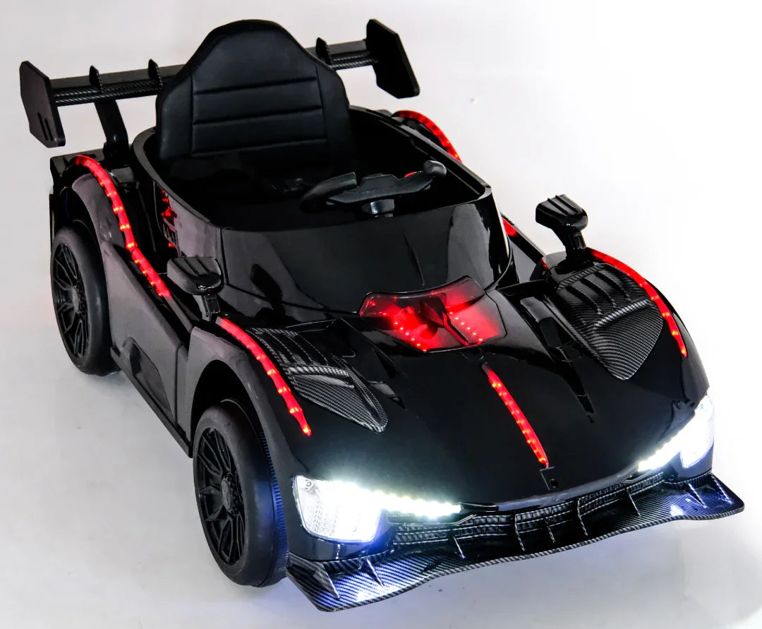 11Cart Premium 12V Kids Electric Ride-On Car with Remote Control, Music System & LED Headlights