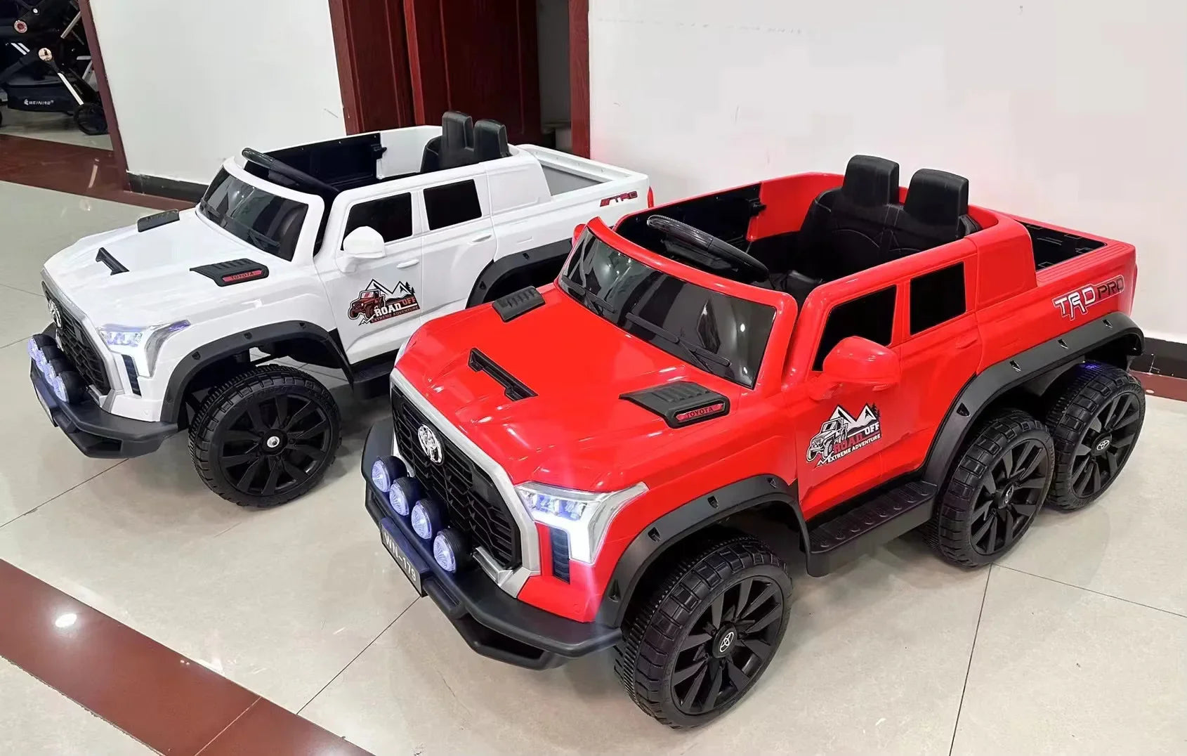 11Cart 6-Wheel 12V Electric Ride-On Truck for Kids with Remote Control & Suspension