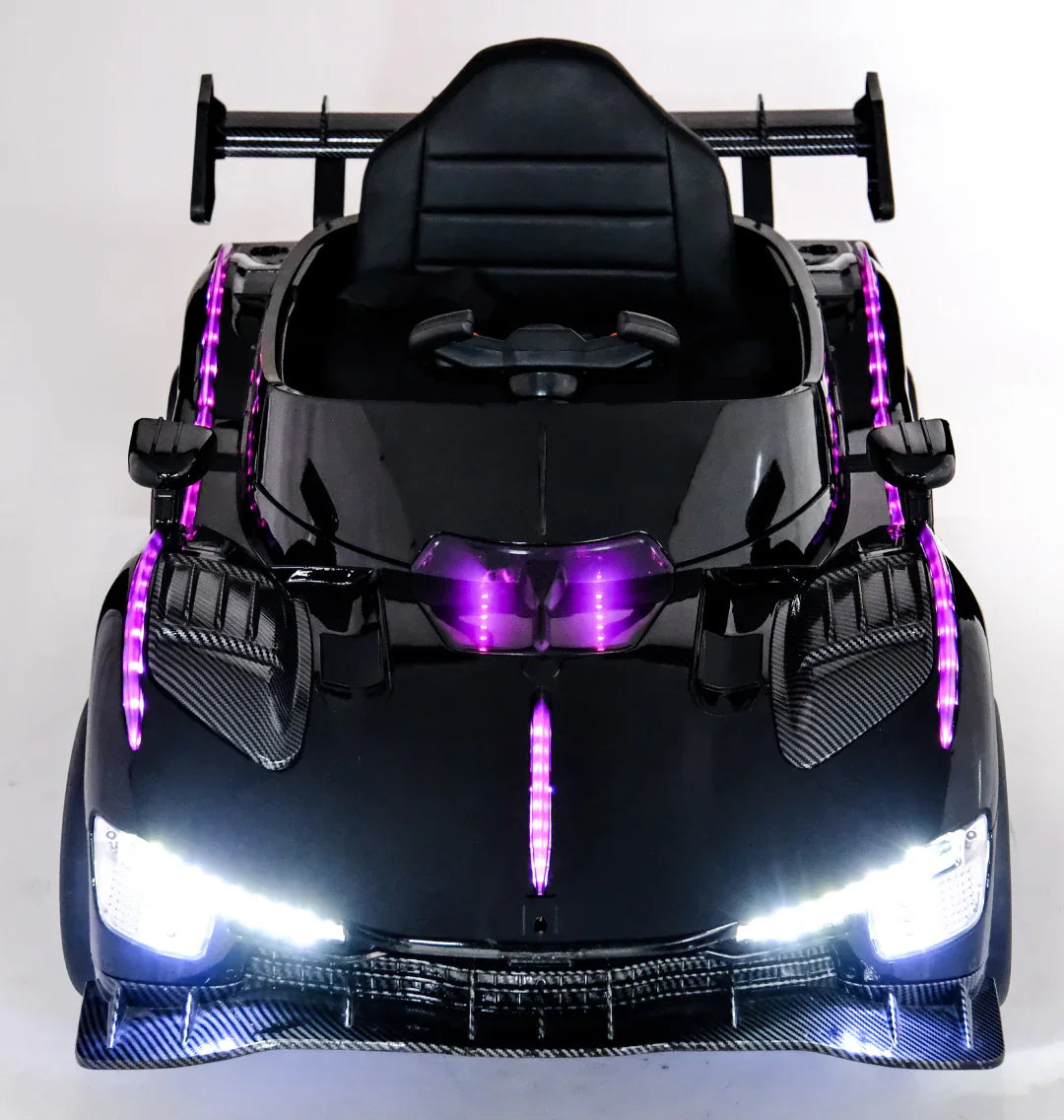 11Cart Premium 12V Kids Electric Ride-On Car with Remote Control, Music System & LED Headlights