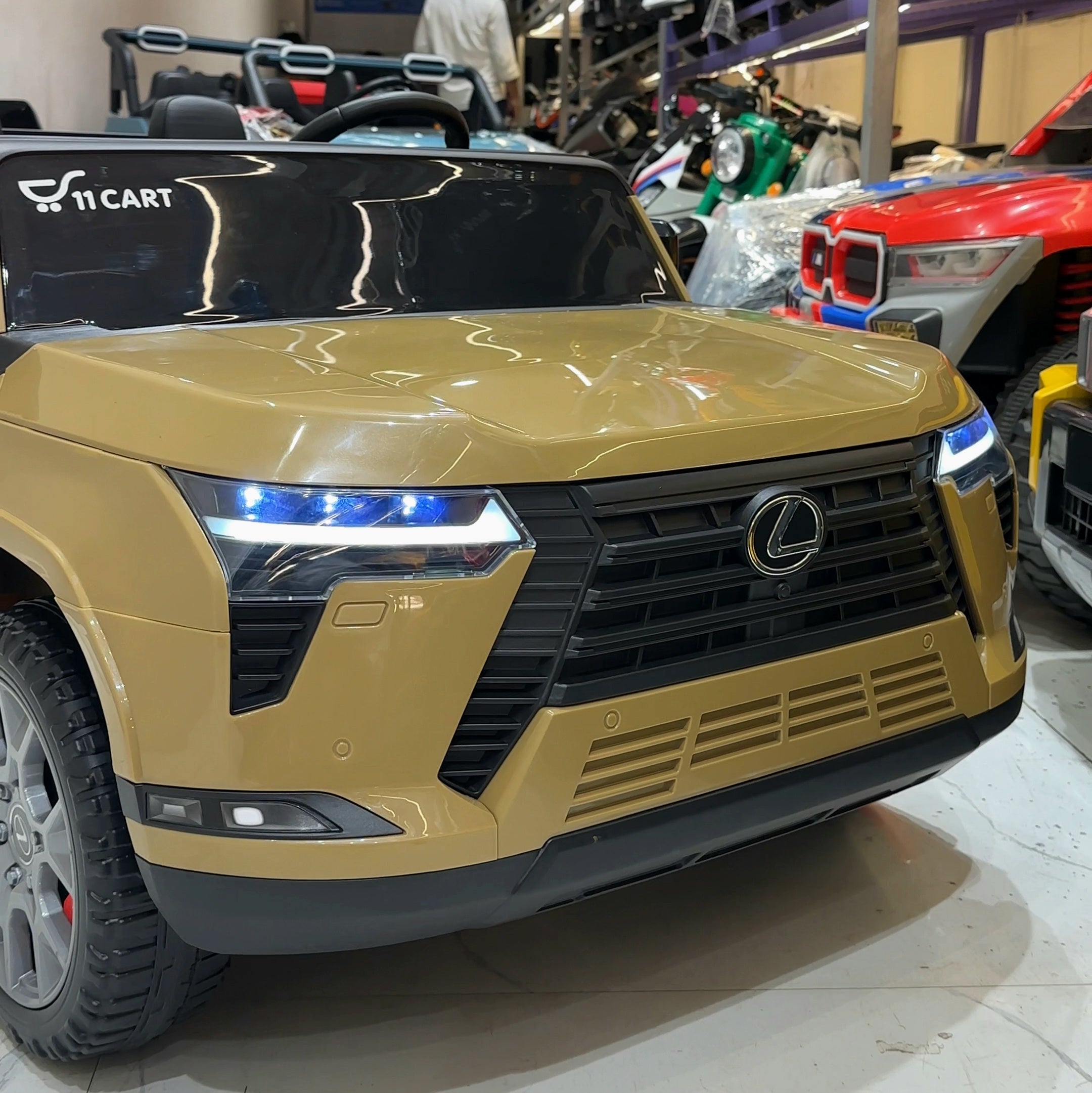 11CART Officially Licensed Lexus LX 12V Kids Ride-On SUV