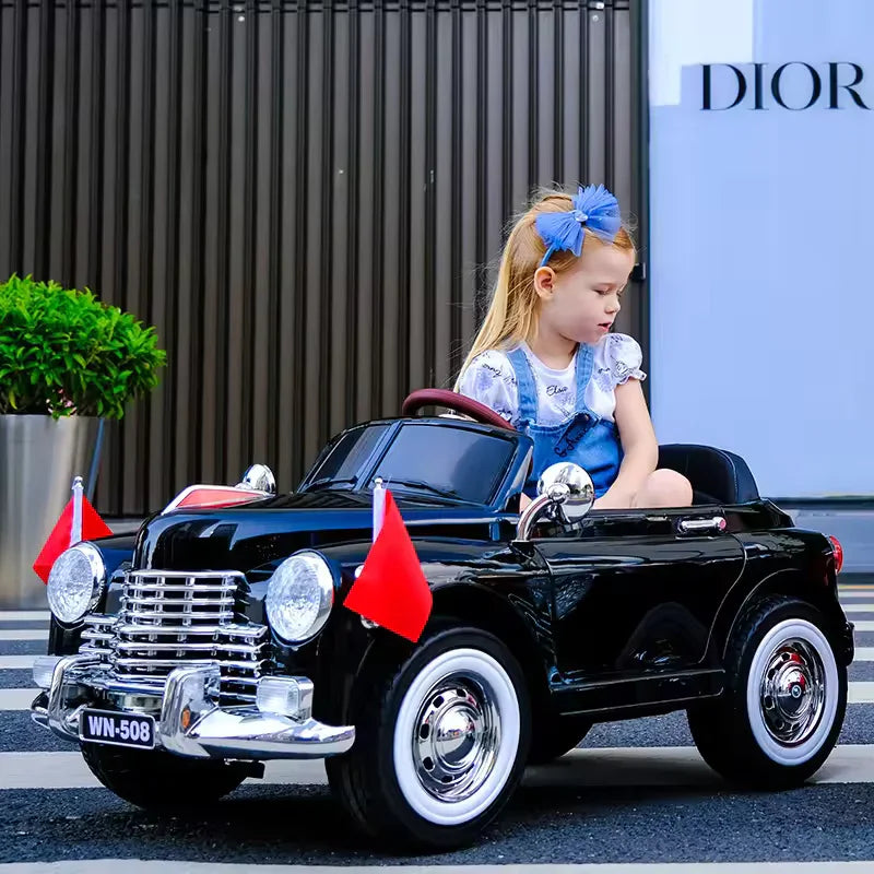 Children driving car for kids