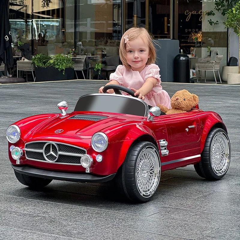 Kids Electric Vintage Mercedez Benz Ride On Sports Car