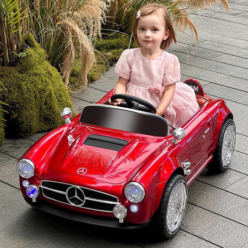 Kids Electric Vintage Mercedez Benz Ride On Sports Car