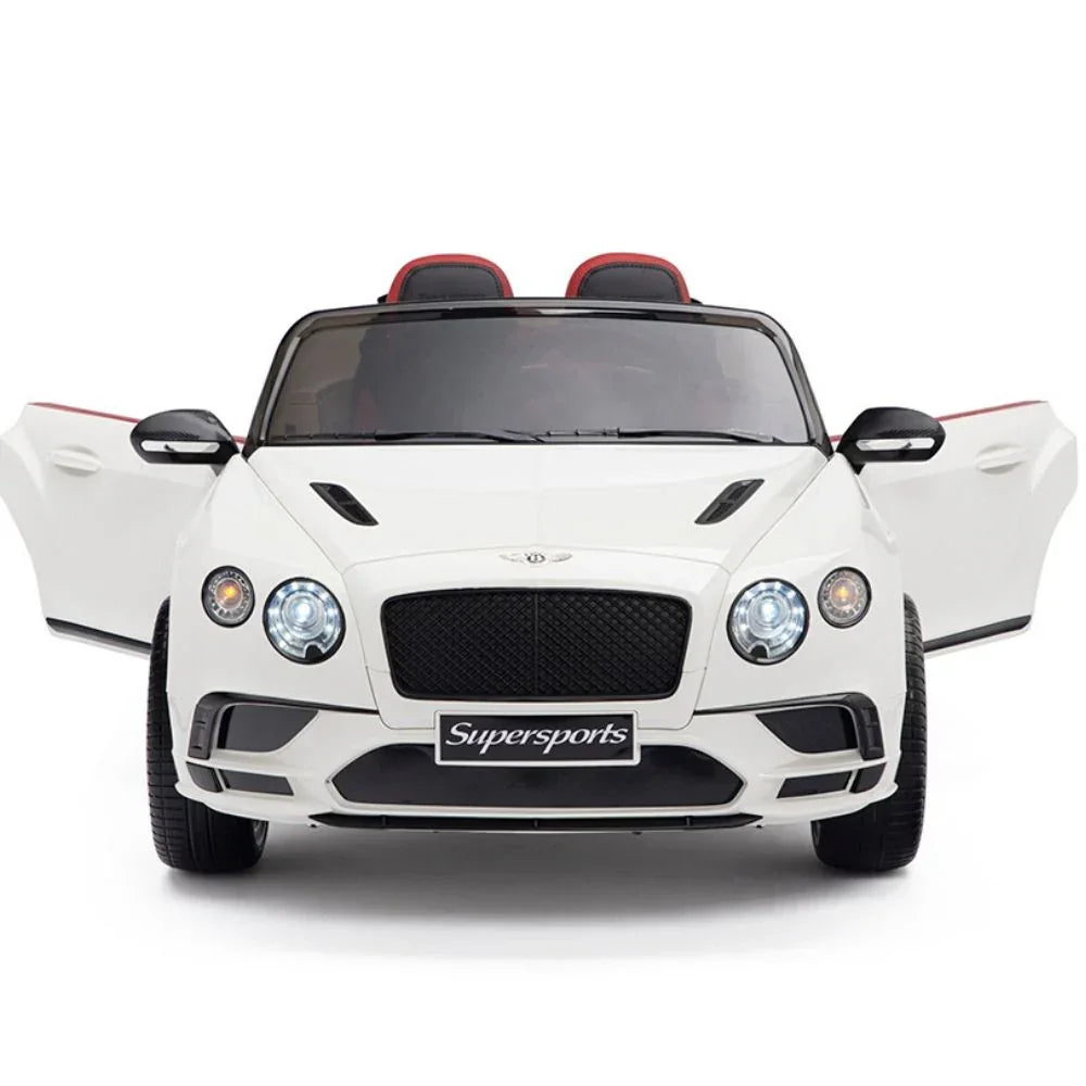 Licensed Bentley GT Super Sports Kids Car White