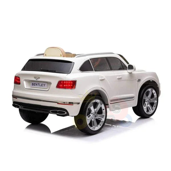 Licensed Bentley Bentayaga Kids Car White