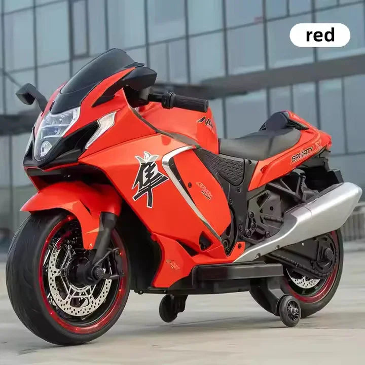 Realistic Hayabusa Electric Kids Bike with Accelerator Sound and Headlights