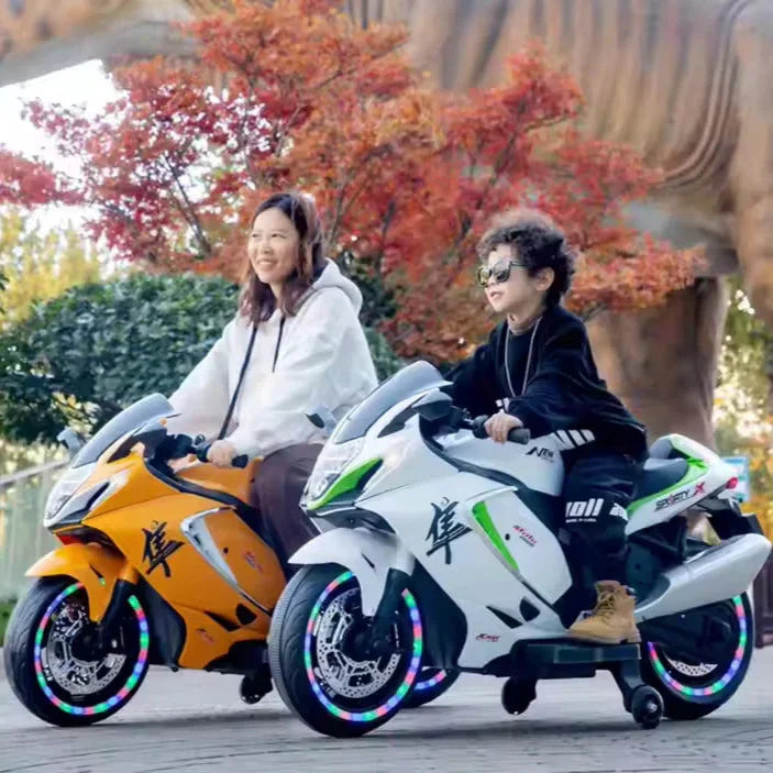 Premium Kids Hayabusa Ride-On Electric Bike – Fun, Safe, and Sporty Design