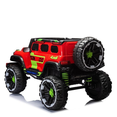 Kid-friendly electric jeep with parental remote control
