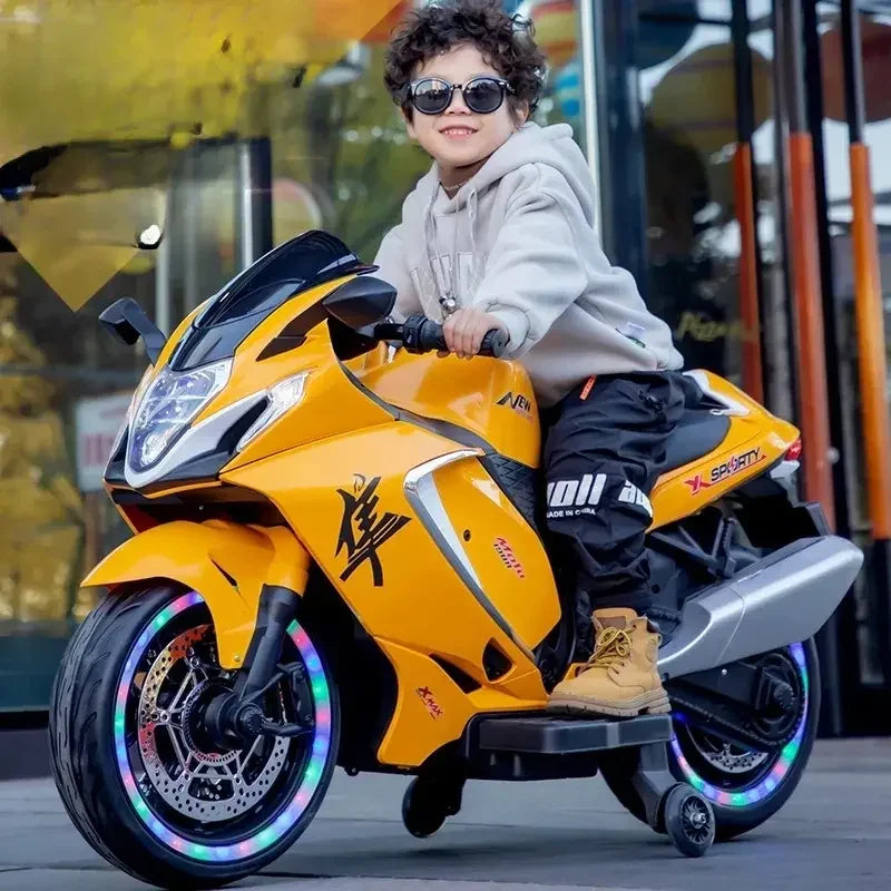 Electric Hayabusa Toy Bike for Kids – Battery-Powered Ride-On for Ages 2–11