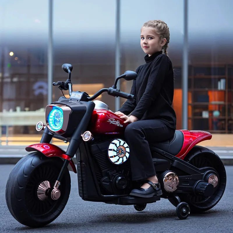 11CART Harley Cruiser Edition – Powerful 12V Kids Electric Ride-On Bike