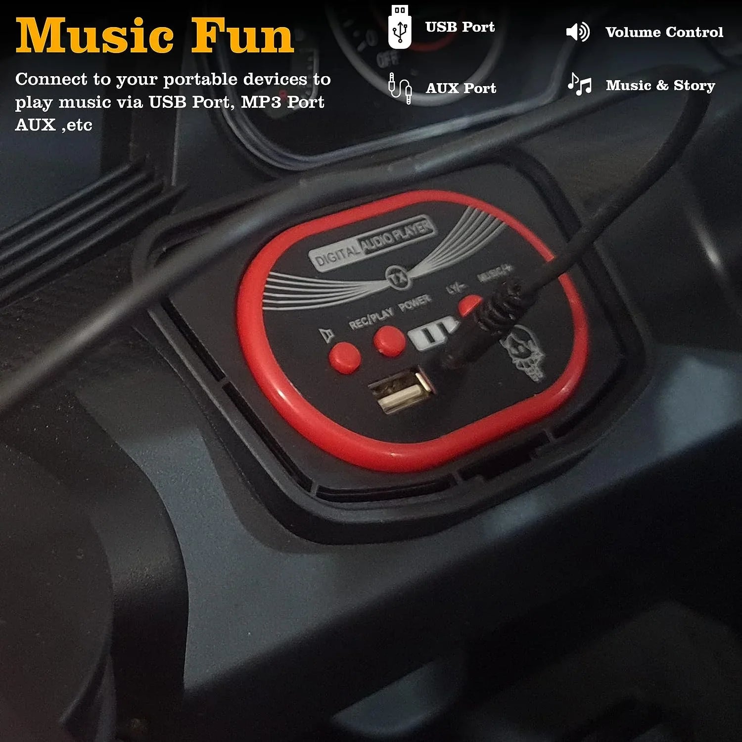 Newest Ride on UTV 4 Wheel for Kids Beach Car Toy kids electric utv DLX6188