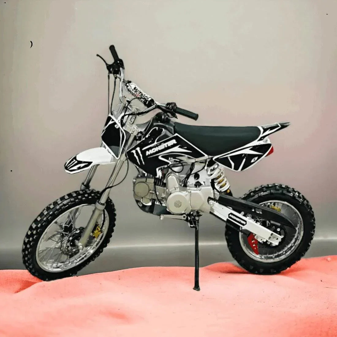 125cc Super Motocross Dirt Bike – 4-Stroke Petrol Engine, Disc Brakes, High Ground Clearance | Off-Road