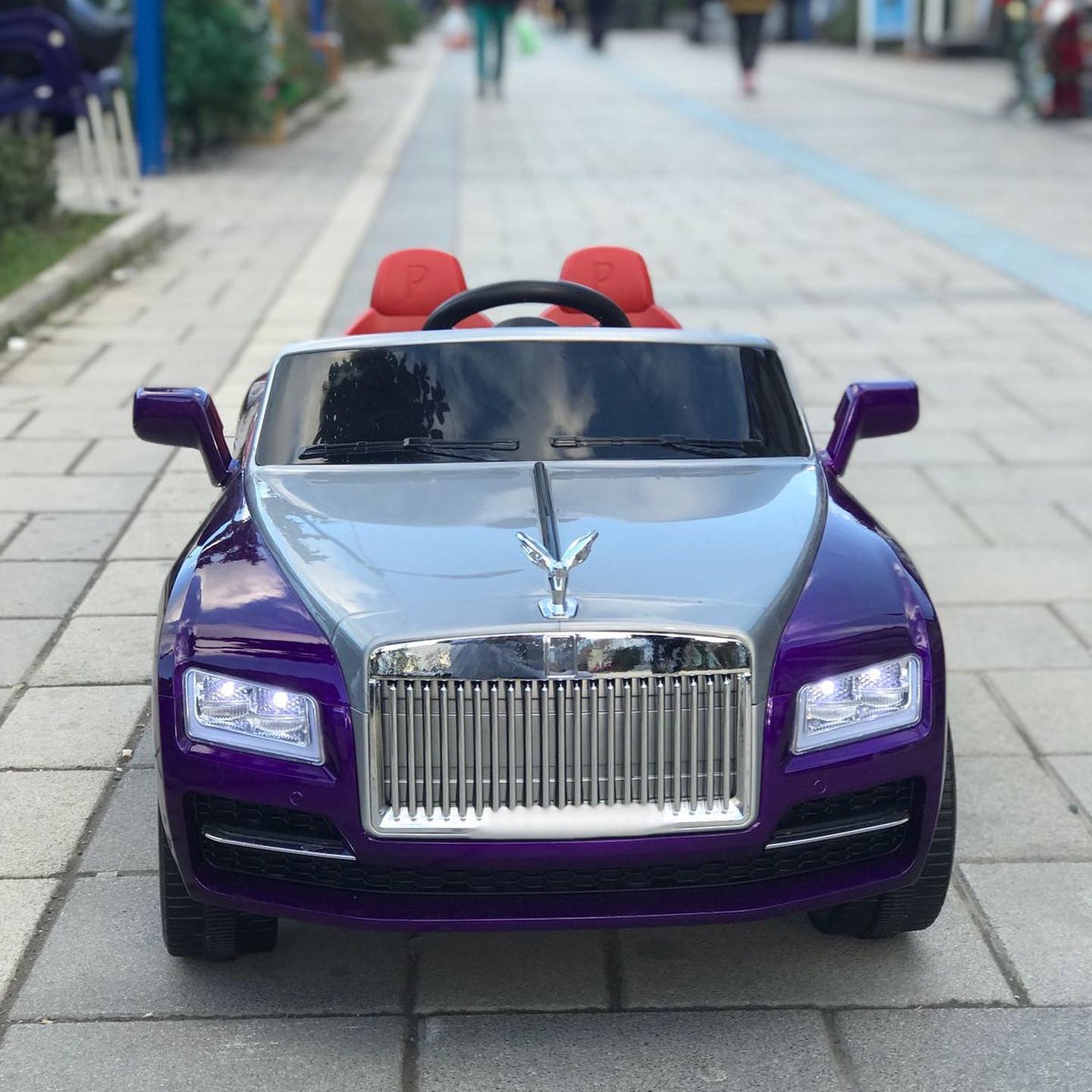 Rolls Royce Rechargeable Ride on Car for Kids & Toddlers with Remote Control - Purple