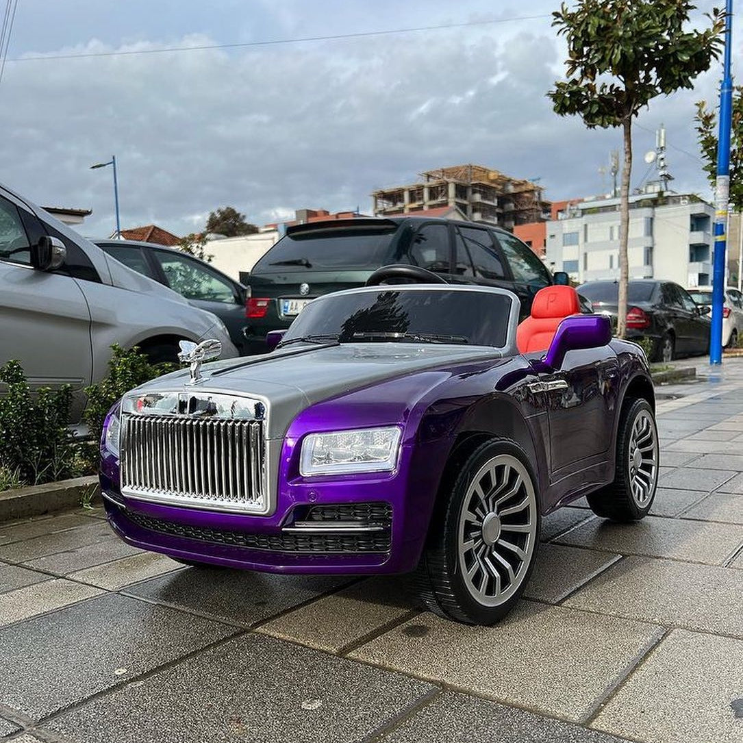 Rolls Royce Rechargeable Ride on Car for Kids & Toddlers with Remote Control - Purple