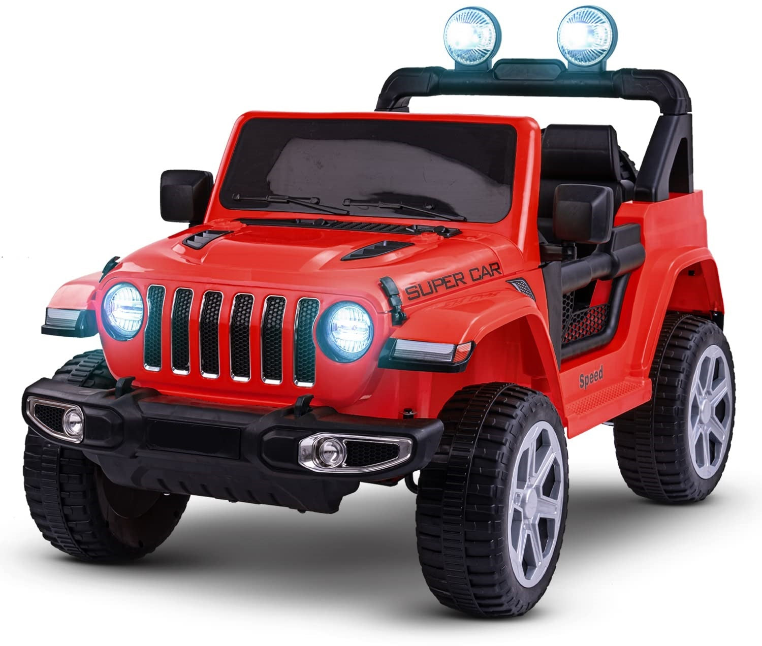 Rechargeable Battery Operated Electric Kids Jeep with Lights FT938
