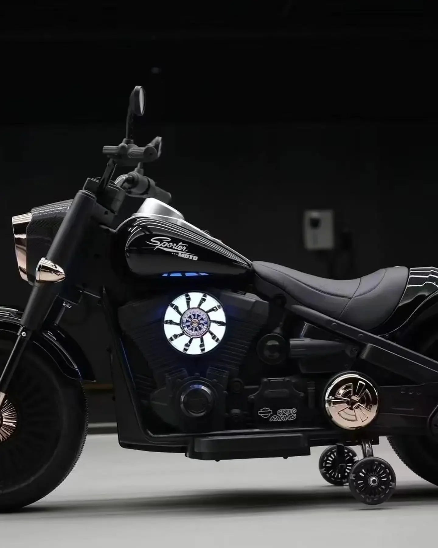 11CART Harley Cruiser Edition – Powerful 12V Kids Electric Ride-On Bike