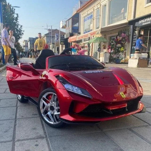 Dual Battery Multifunctional steering Ferrari F8 Ride on Car for Kids | Remote Control & Manual Drive - 11Cart