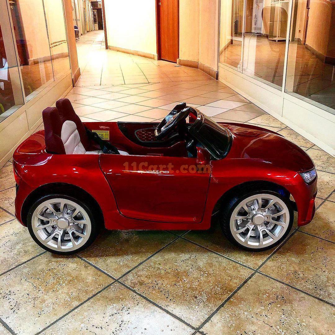 12V Audi Car for Kids with Remote | With Receiving Automatic Brake - 11Cart
