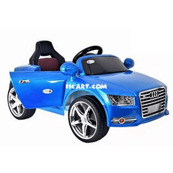 Electric Car for Kids with Remote Control & Manual Drive | Real car keys start & LED lights | Non-slip tires - 11Cart