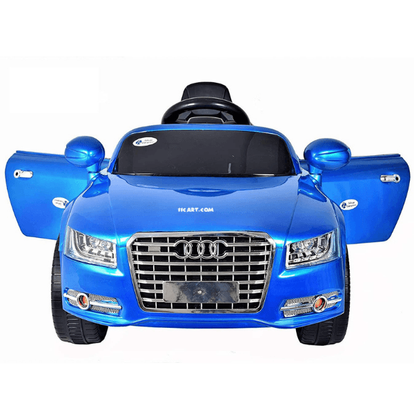 Electric Car for Kids with Remote Control & Manual Drive | Real car keys start & LED lights | Non-slip tires - 11Cart