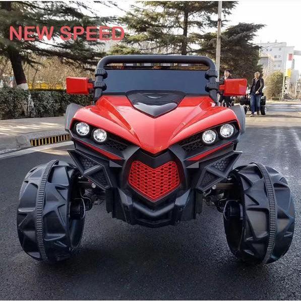 Off-road 12 V Battery Operated 4x4 Red Kids Jeep | Self & remote driving - 11Cart