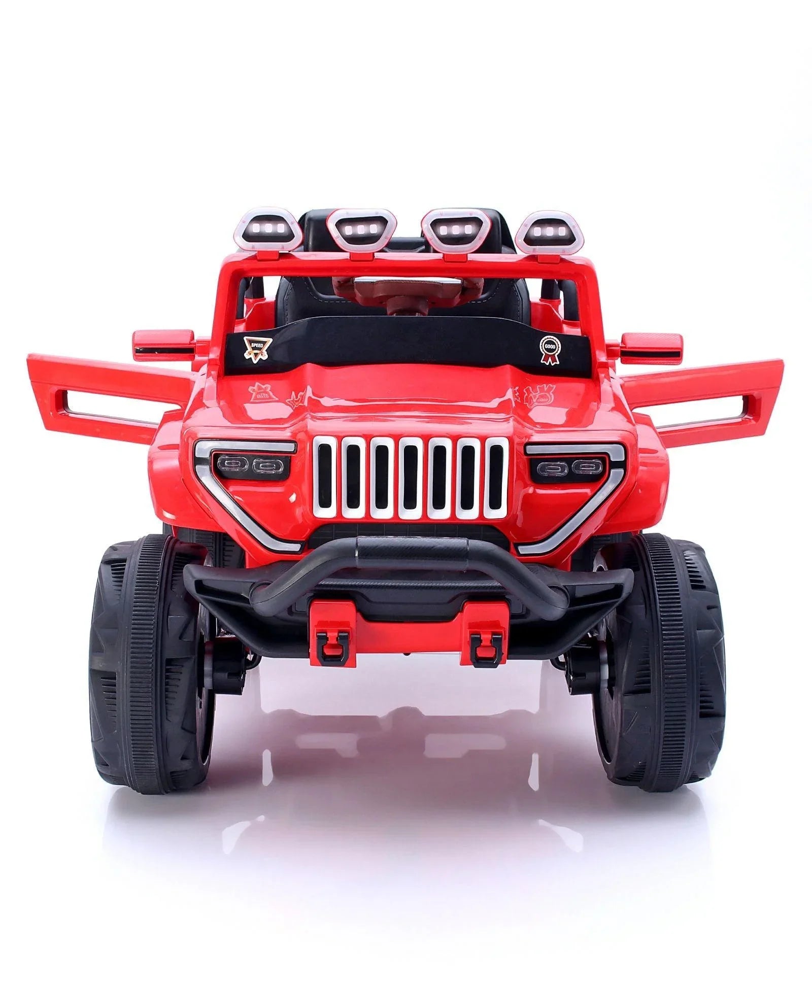 Jumbo-sized 12v 4 Wheel Drive Kids Electric Bugatti Jeep | Single Button start and 2 Point safety harness - 11Cart