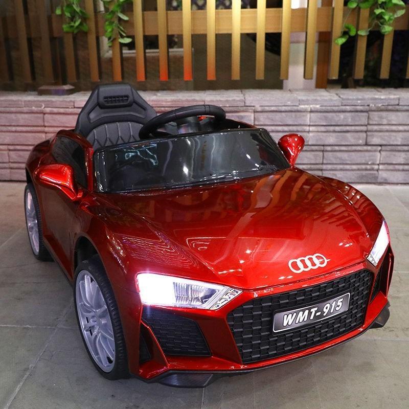 12V Red Dual Motor Licensed Roadster Kids Car | Music Steering Wheel - 11Cart