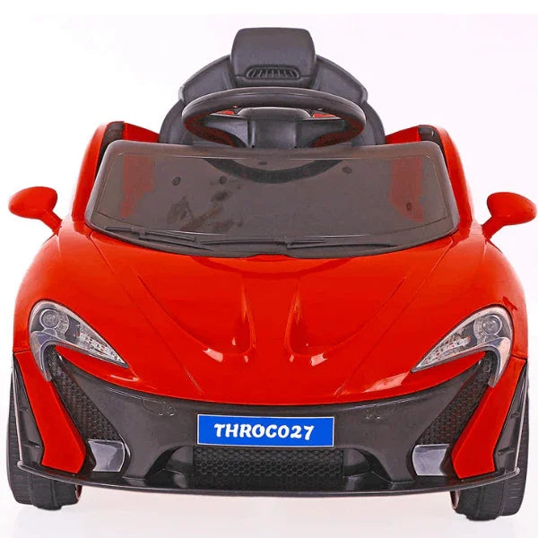 Rechargeable Yellow Car with Remote control & Manual Drive for Kids - 11Cart