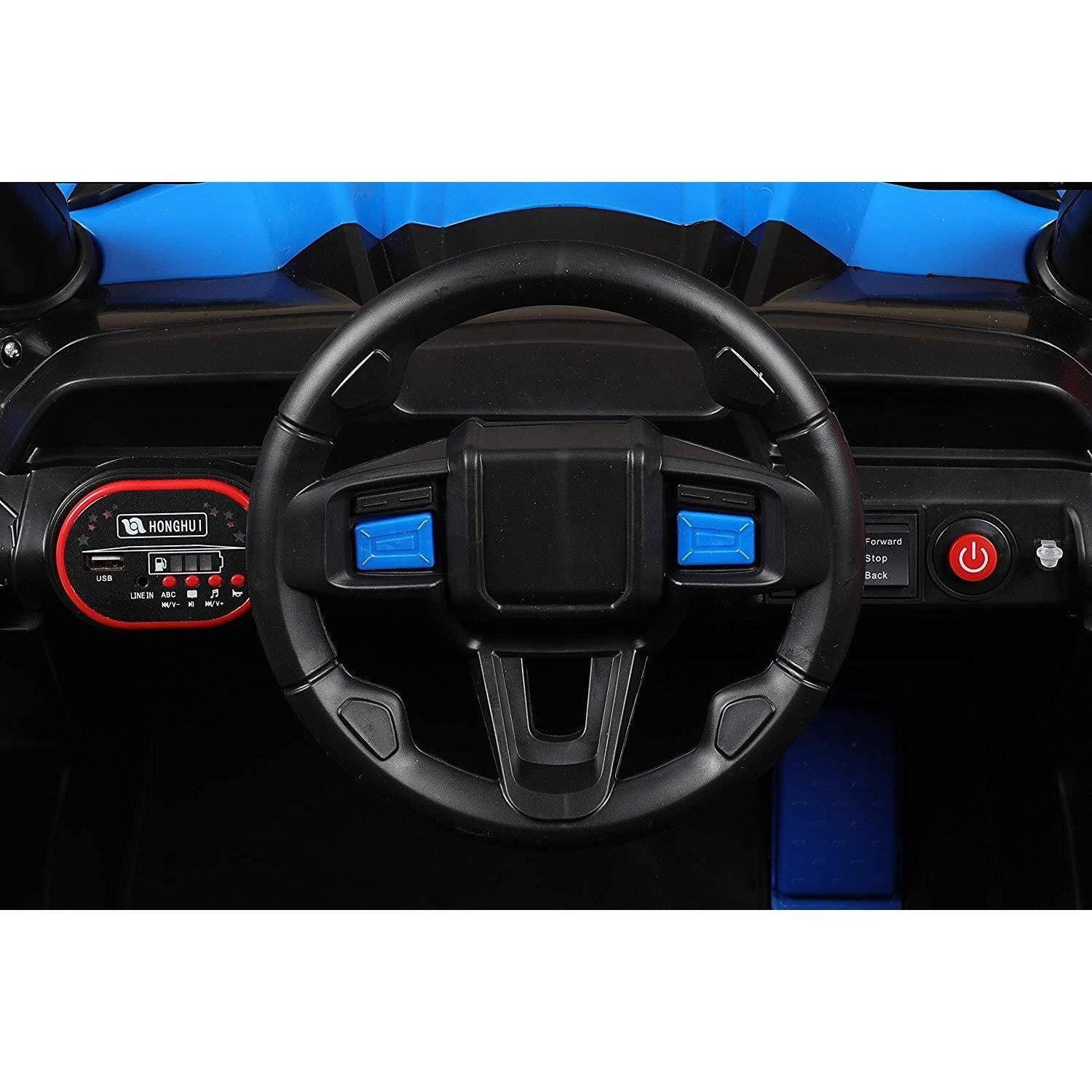 Blue 909 Ride-on Jeep for Kids | 2x6v Battery and Double Motor - 11Cart