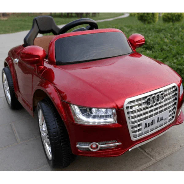 Compact Designed Black 12V Audi A8 Coupe Car for Kids | With Colorful Lights - 11Cart