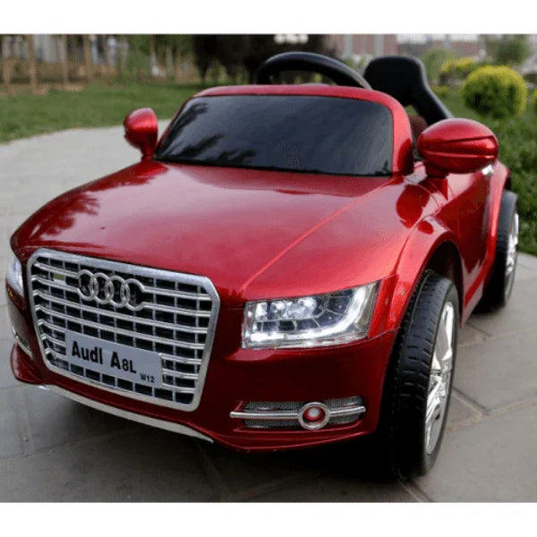 Compact Designed Black 12V Audi A8 Coupe Car for Kids | With Colorful Lights - 11Cart