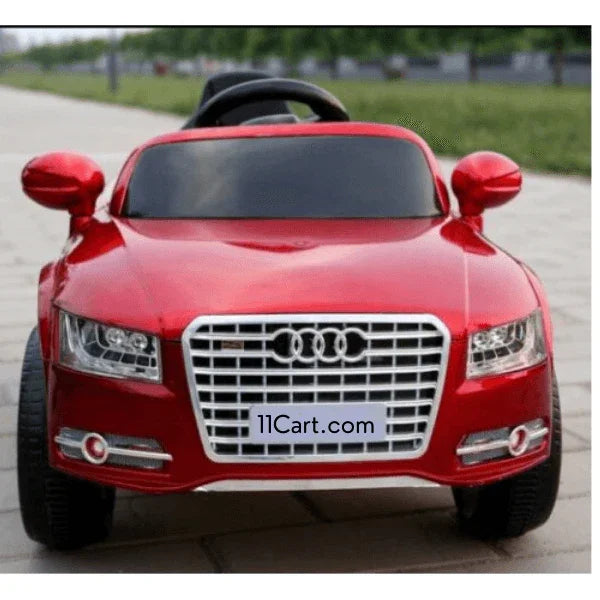 Compact Designed Black 12V Audi A8 Coupe Car for Kids | With Colorful Lights - 11Cart
