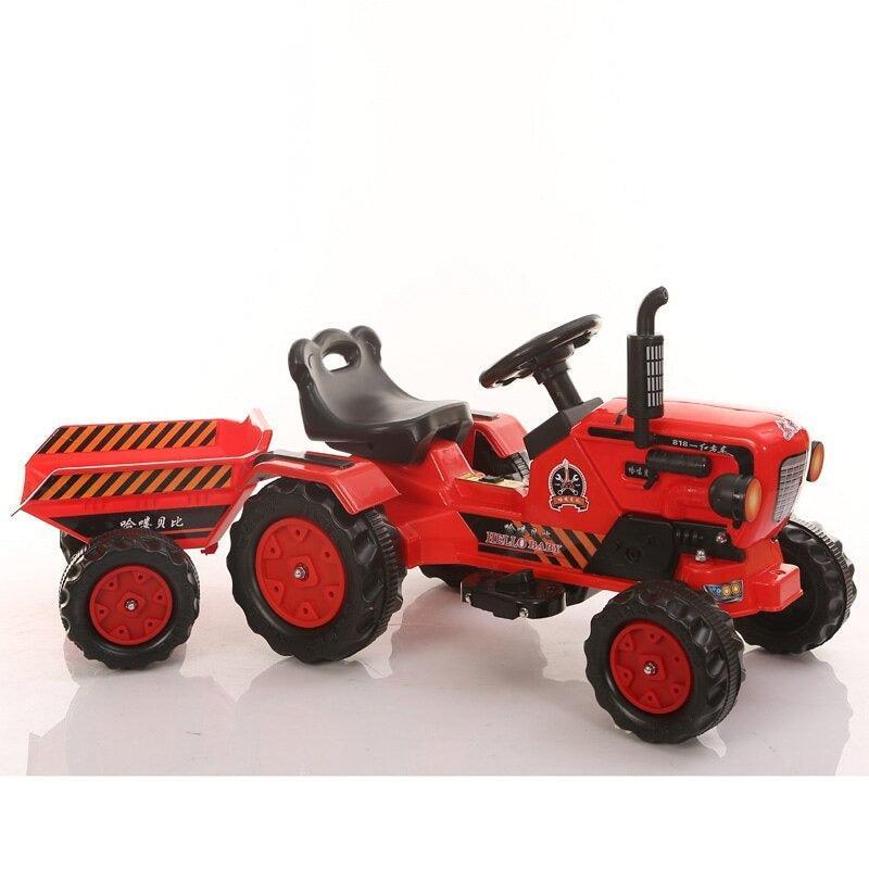 Brand New Battery Operated Red Ride on Tractor for Kids | with Powerful Motor System - 11Cart