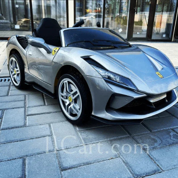 Official 12v Ferrari F8 Super Cars for Kids with Remote | Parental safety | Multifunctional Steering Wheel - 11Cart