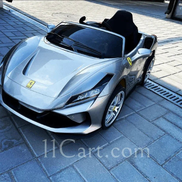 Official 12v Ferrari F8 Super Cars for Kids with Remote | Parental safety | Multifunctional Steering Wheel - 11Cart