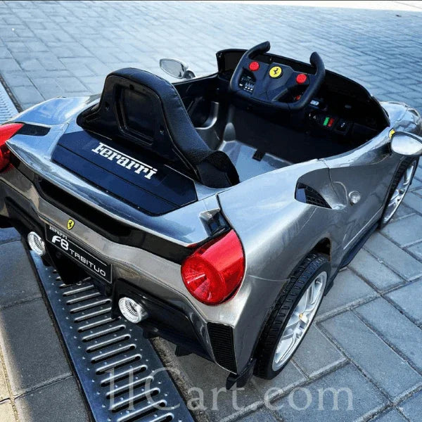 Official 12v Ferrari F8 Super Cars for Kids with Remote | Parental safety | Multifunctional Steering Wheel - 11Cart