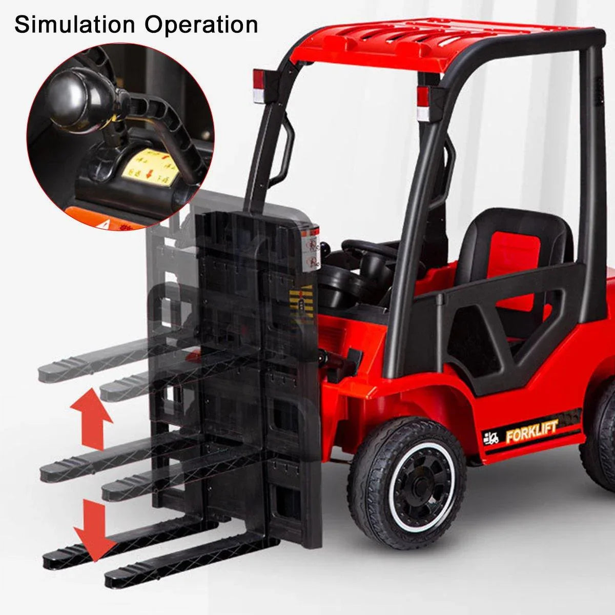Forklift Off-Road 12V Electric Powered Ride on Truck for Kids - 11Cart