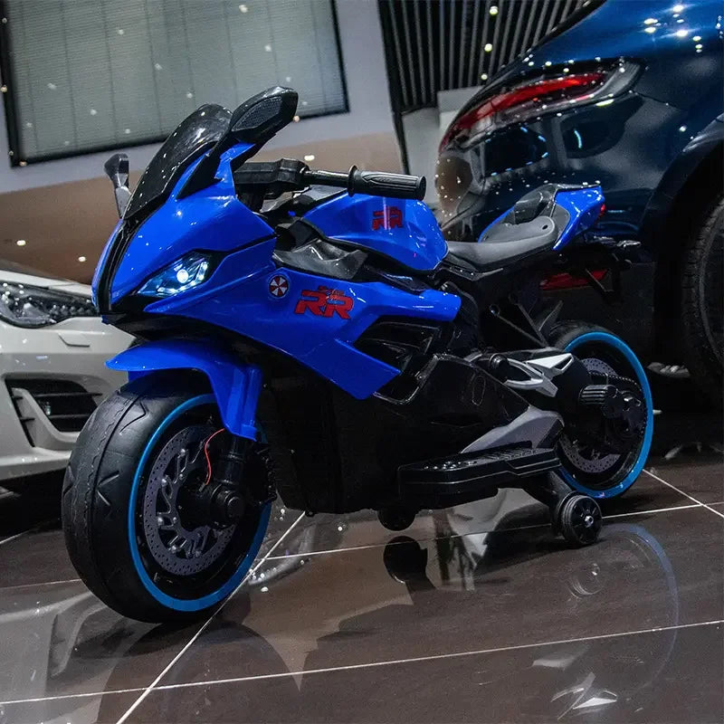 Kids Ride on Bike S1000RR Hand Accelerator Foot Brake Big Size